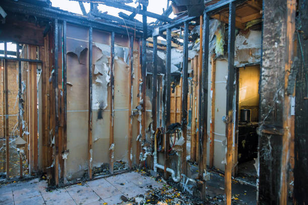 Professional Fire Damage Removal technician working in Lake Shore, MN